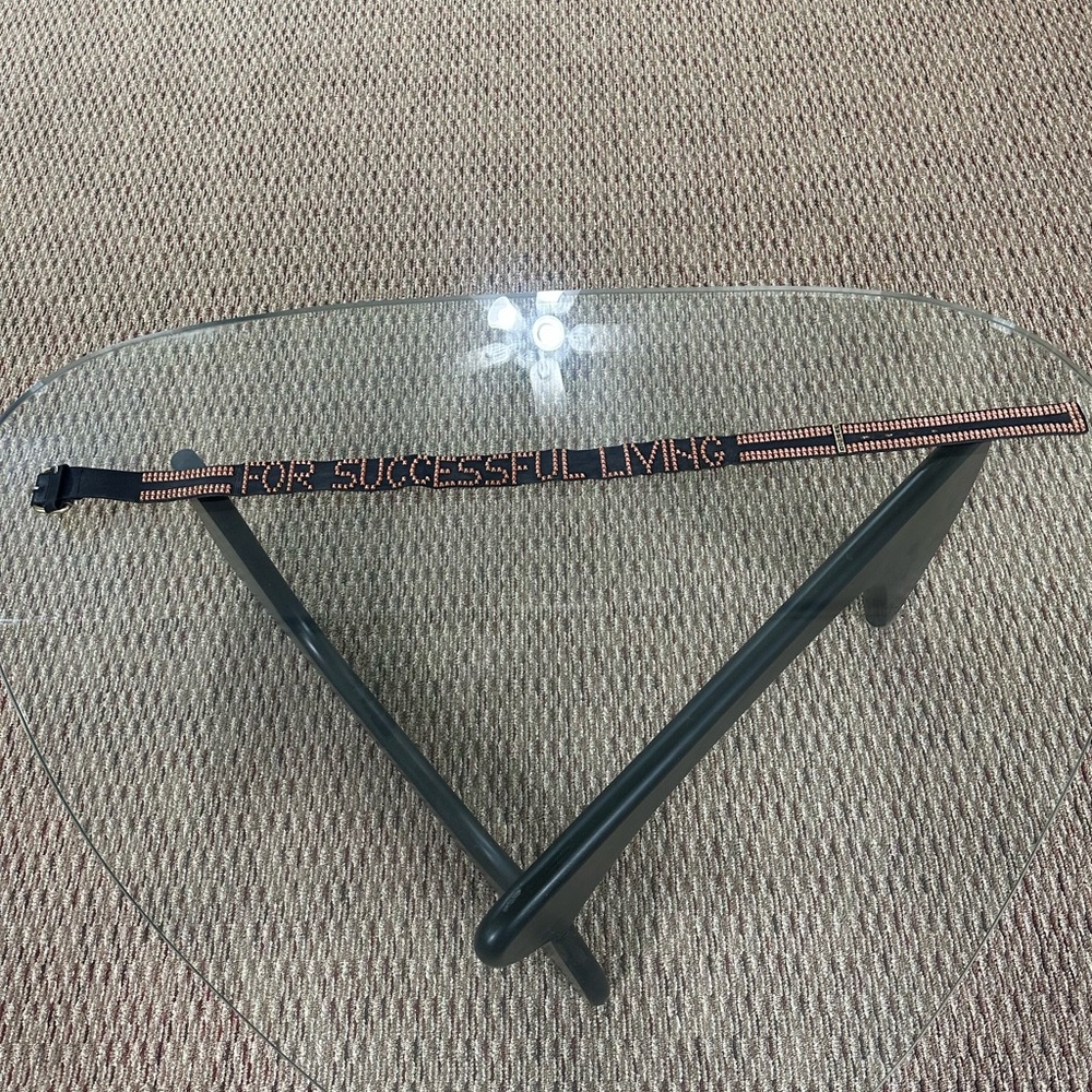 Diesel Vintage Black Leather Belt